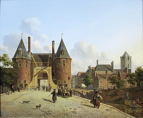 View of the Weerdpoort in Utrecht, 1821, Jan Hendrik Verheijen