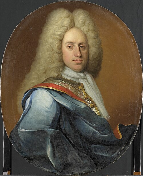 Portrait of Hieronymus Josephus Boudaen, Lord of St Laurens and Popkensburg, 1750, Johan George Colasius