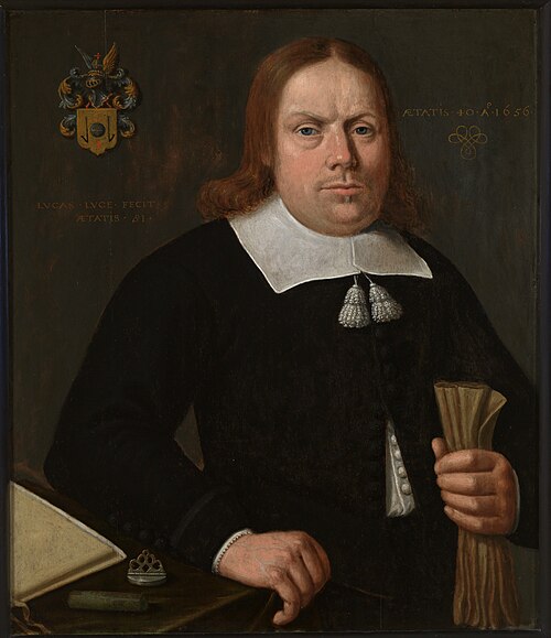 Portrait de Adriaan van Eyck, 1656, Lucas Luce