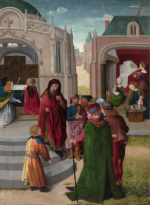 The Birth of John the Baptist, 1505, Meester van het Johannes-Altaa