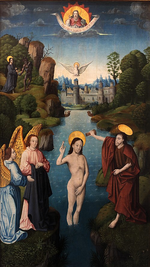 Le Baptème du Christ, 1500, Monogrammiste A.H.