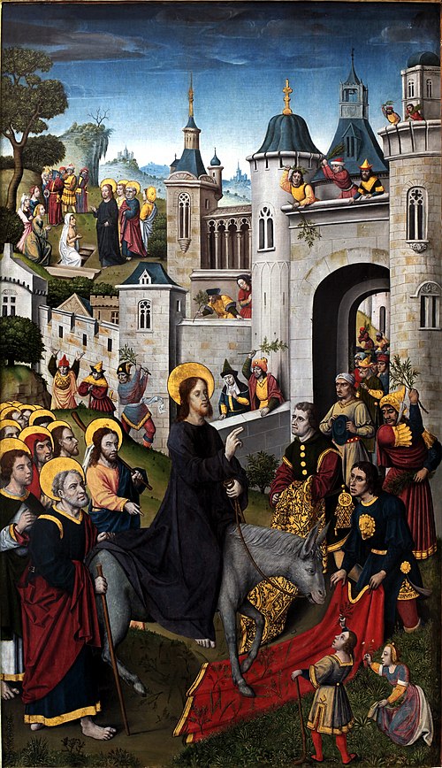 L'entrée à Jérusalem, 1500, Monogrammiste A.H.