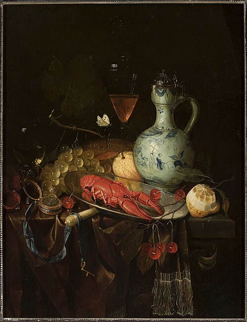 Still life with a watch, 1663, Nicolaes van Gelder