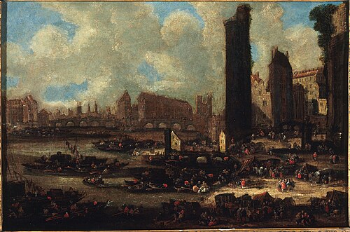 Le Pont-Neuf, la Cité, la Tour et la Porte de Nesle, vers 1650 (P779), 1650, Pieter Casteels II