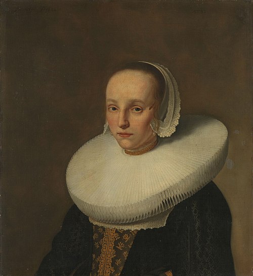 Anna van der Does (1609-50). Wife of Jan de Hooghe, 1658, Paulus Hennekyn