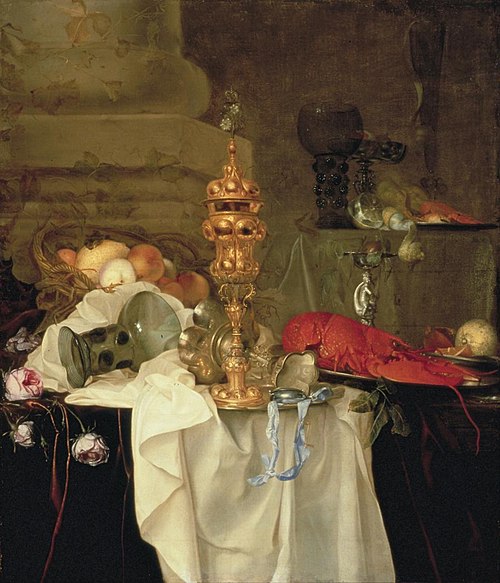Nature morte somptueuse, 1645, Petrus Willebeeck