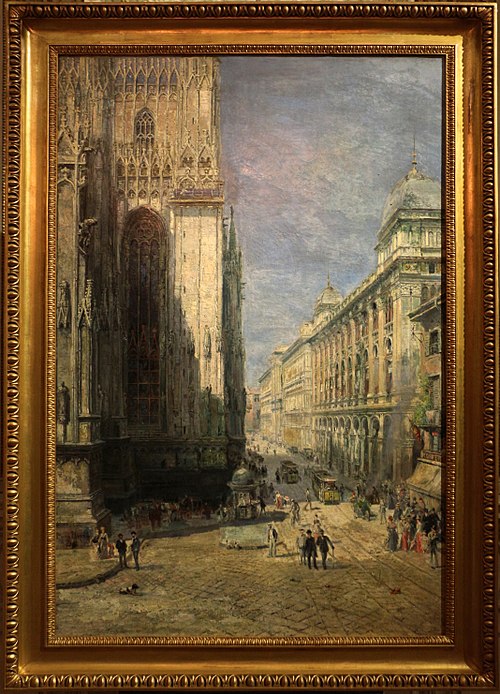 il duomo di milano visto dalla corsia dei servi, 1901, Pierre Tetar van Elven