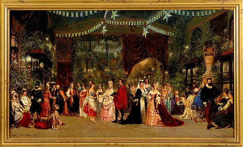 Bal Travesti chez le baron Lycklama, 1874, Pierre Tetar van Elven