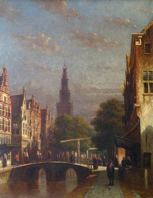 View of Amsterdam, , Petrus Gerardus Vertin