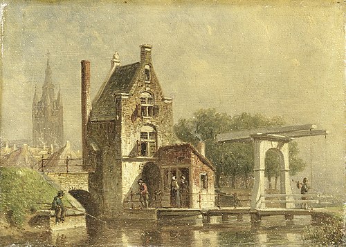 De Koepoort te Delft, 1850, Petrus Gerardus Vertin