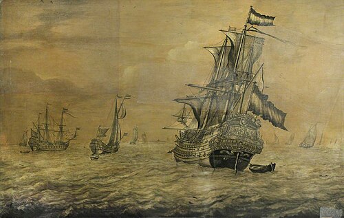 The Dutch three-decker Prins Wilhelm III, , Pieter Vogelaer