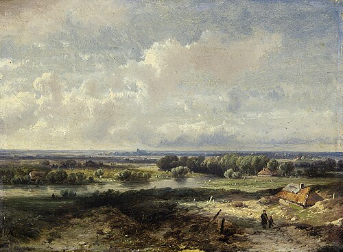 Landschap, 1865, Pieter Kluyver