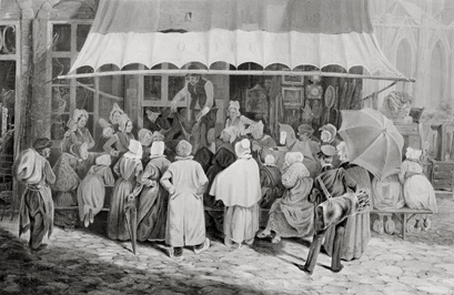 Auction at the Dom in Utrecht, 1839, Pieter van Loon