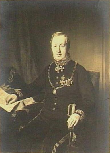 Portrait of Johan Frederic Hoffmann, mayor of Rotterdam, 1867, Robert van Eijsden