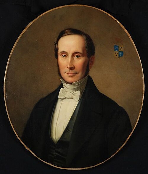 Portrait of Adriaan Theodore Prins (1803-1857), 1857, Robert van Eijsden