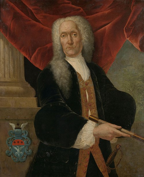 Portrait of gouverneur-generaal Abraham Patras, 1741, Theodorus Justinus Rheen