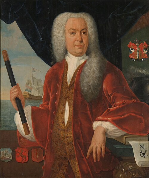 Portrait of gouverneur-generaal Adriaan Valckenier, 1737, Theodorus Justinus Rheen