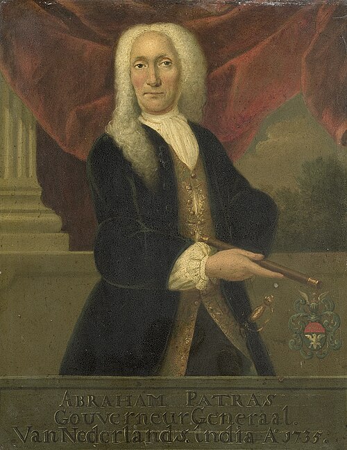 Portrait of Abraham Patras (1671-1737), Gouverneur-generaal (1735-37), 1767, Theodorus Justinus Rheen