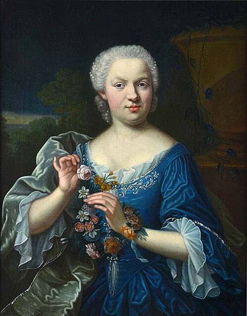 Portrait of Margaretha Eva Nicolasia Six (1729-1800), 1752, Theodorus Caenen