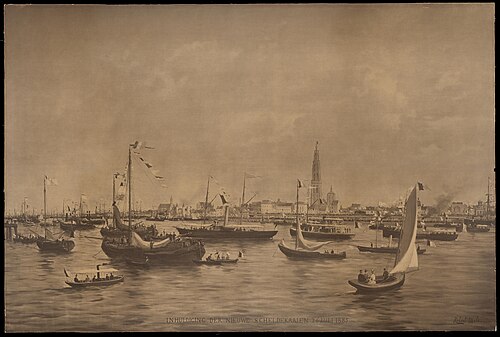 Inhuldiging der nieuwe Scheldekaaien, 26 juli 1885, 1885, Robert Mols