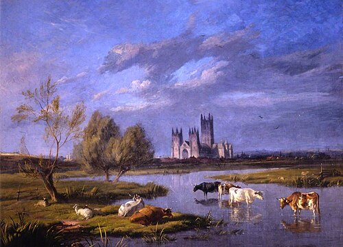 Canterbury Meadows, Kent, 1875, Thomas George Cooper