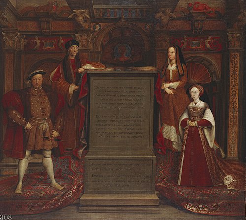 Henry VII, Elizabeth of York, Henry VIII and Jane Seymour, 1667, Remigius van Leemput