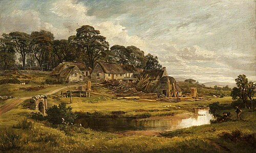 Village of Langshaw, 1860, Arthur Perigal the younger