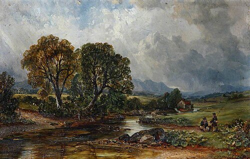 A Trout Stream, Comrie, 1865, Arthur Perigal the younger
