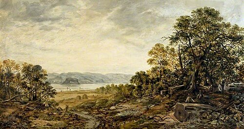 On the Clyde, Dumbarton, 1879, Arthur Perigal the younger