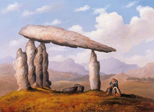 Cromlech near Newport (Chamber Tomb of Pentre Ifan), 1835, Richard Tongue