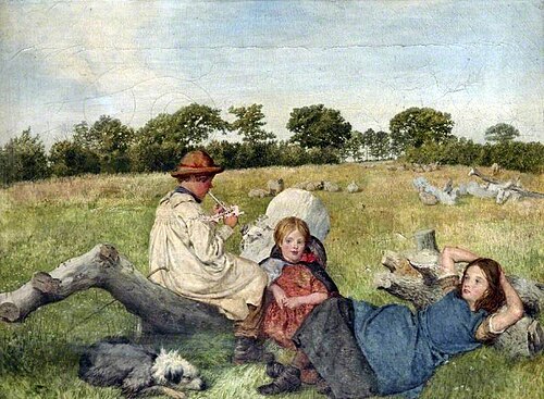 Young Shepherds, 1859, Charles Rossiter