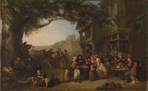 The Village Holiday, 1847, Frederick Trevelyan Goodall