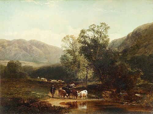 Scene in Wales, 1857, George Shalders