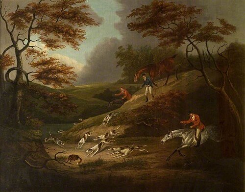 Final Pursuit with a Fox about to be Attacked by Hounds, , Dean Wolstenholme the younger