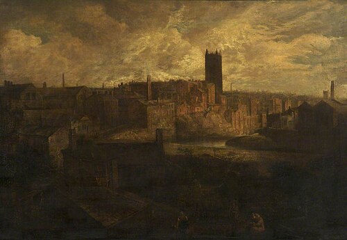 Manchester from Hunt's Bank, , Joseph Parry