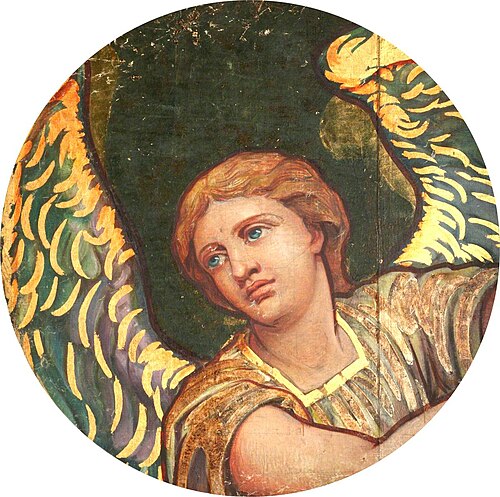 Head and Shoulders of an Angel (cartoon for St Paul's Cathedral), 1880, Hugh Stannus
