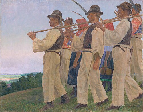 Mowers (Soldiers of Work), 1900, Ivan Žabota