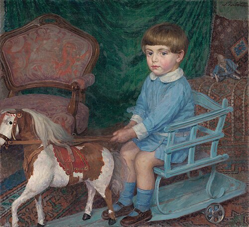 Boy with a Little Horse, 1915, Ivan Žabota