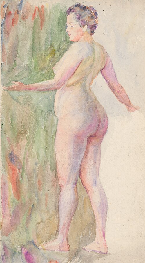 Standing Female Nude, 1920, Ivan Žabota