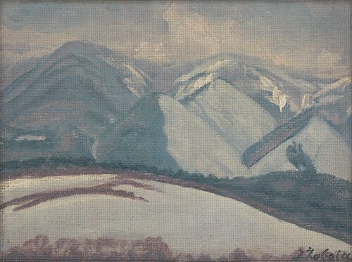 Zasnežene gore, 1920, Ivan Žabota