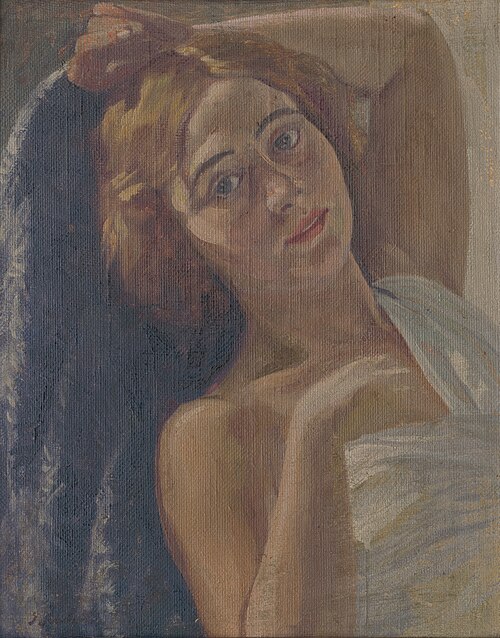 Portrait of Marta Krásovej, 1920, Ivan Žabota