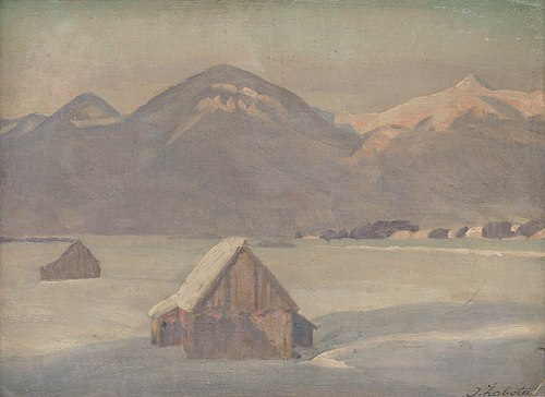Tatras in the winter, 1910, Ivan Žabota
