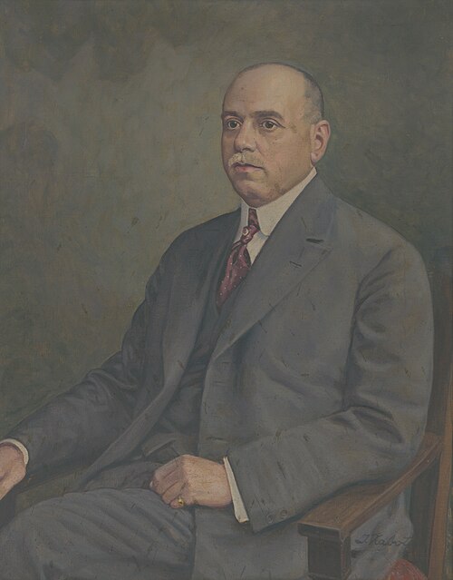 Portrait of dr. Neurath, 1938, Ivan Žabota