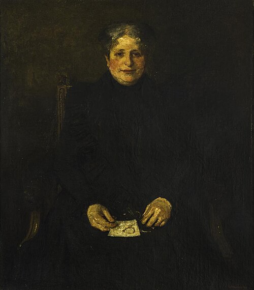 portret moeder, 1901, Martin Monnickendam