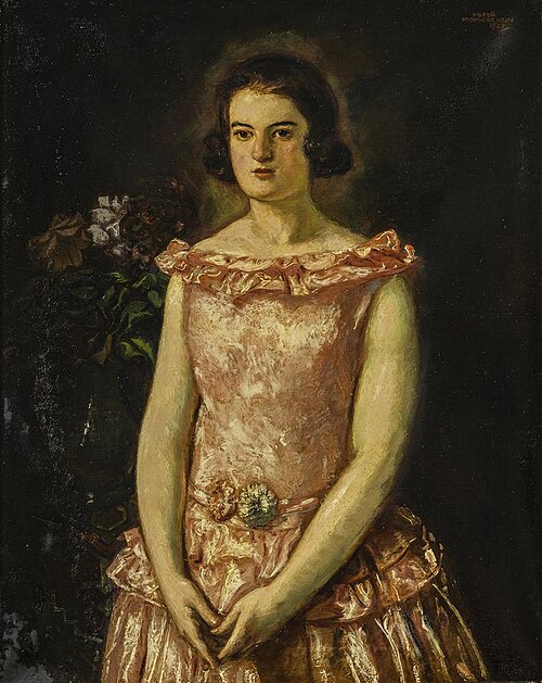 Portret Marion Houthakker-Lichtenstein, 1921, Martin Monnickendam