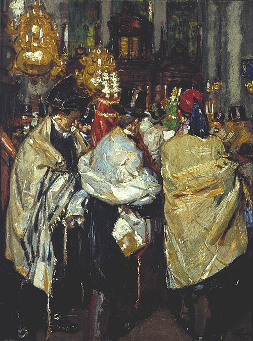 Vreugde der Wet in de Portugees-Israelietische Gemeente, 1919, Martin Monnickendam