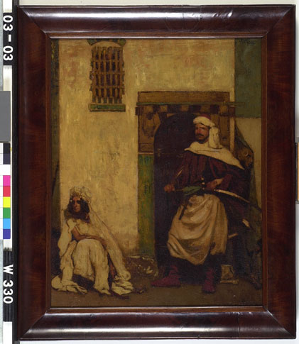 Sheik met slavin, 1904, Martin Monnickendam