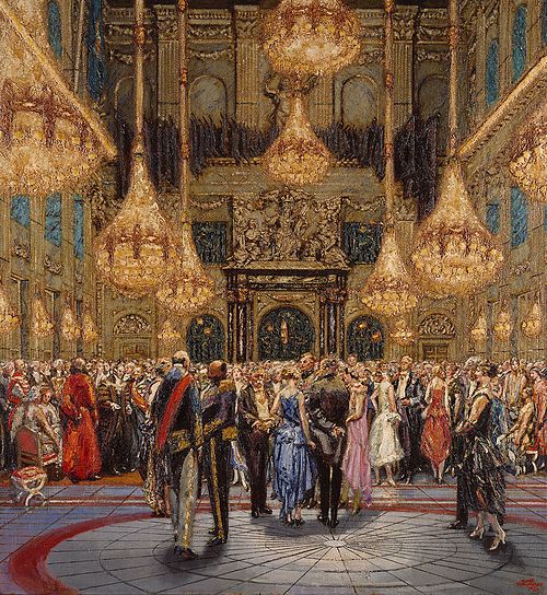 The reception of Lord Mayor in the Burgerzaal of the Palace on the Dam, 1929, Martin Monnickendam