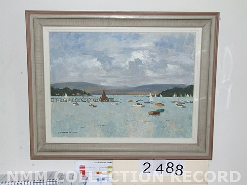 Poole Harbour, Dorset, 1950, Norman Wilkinson