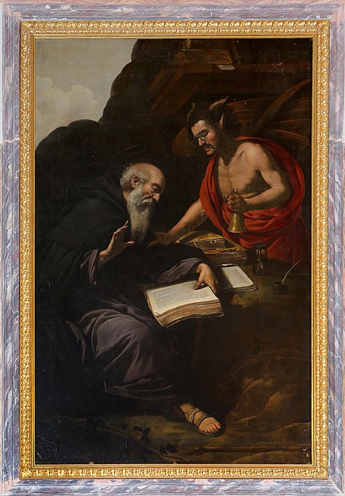 Saint Anthony the Great tempted by the devil, 1630, Rutilio Manetti